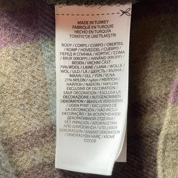 Lauren by Ralph Lauren plaid fringe  trim mini skirt sz 16 W - Picture 4 of 10